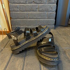 Dr. Martens Blaire Black Sandals 9